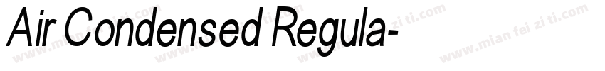 Air Condensed Regula字体转换